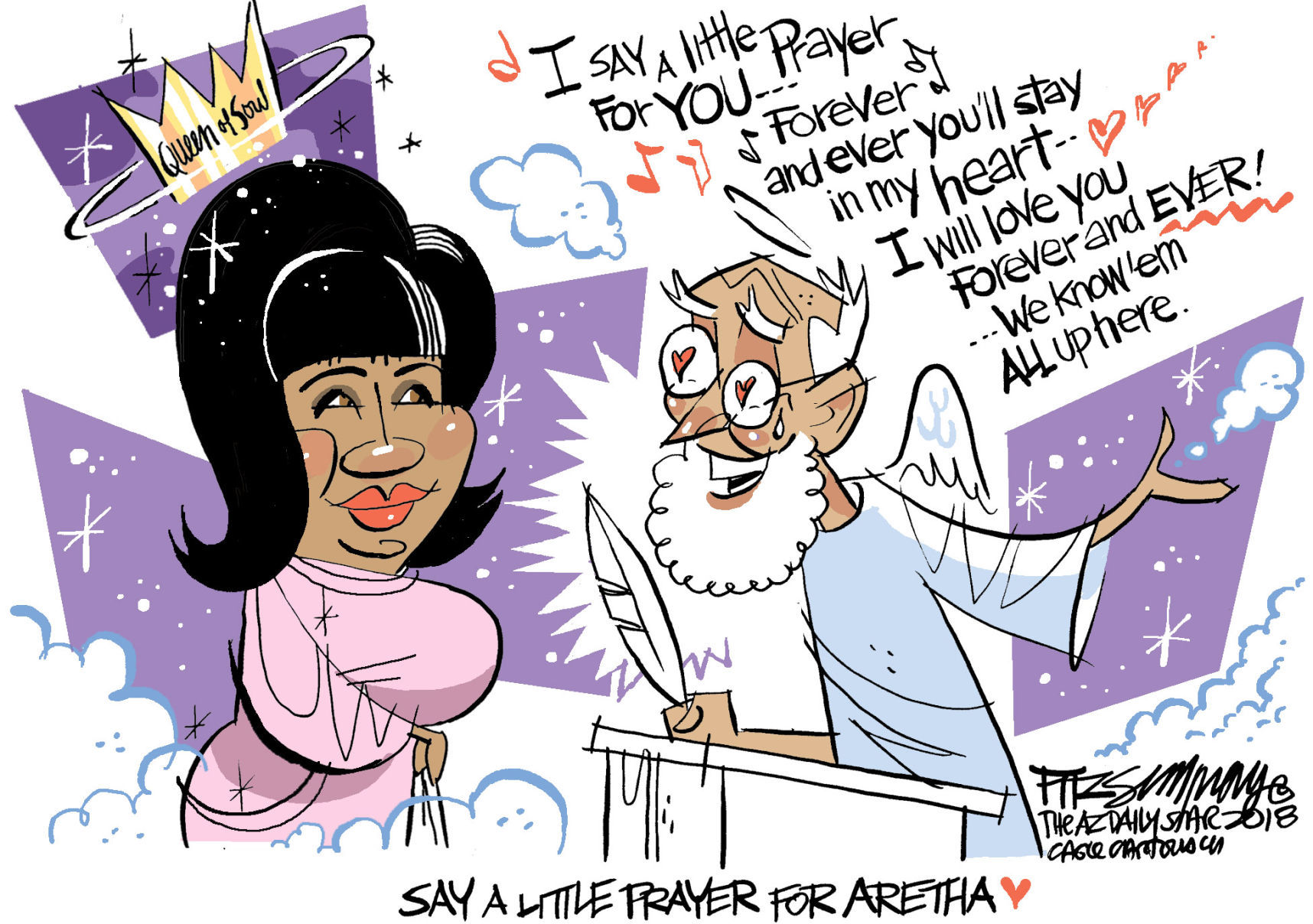 Daily Fitz Cartoon: Aretha